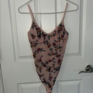 NWOT Forever 21 Blush Floral Embroidered Top